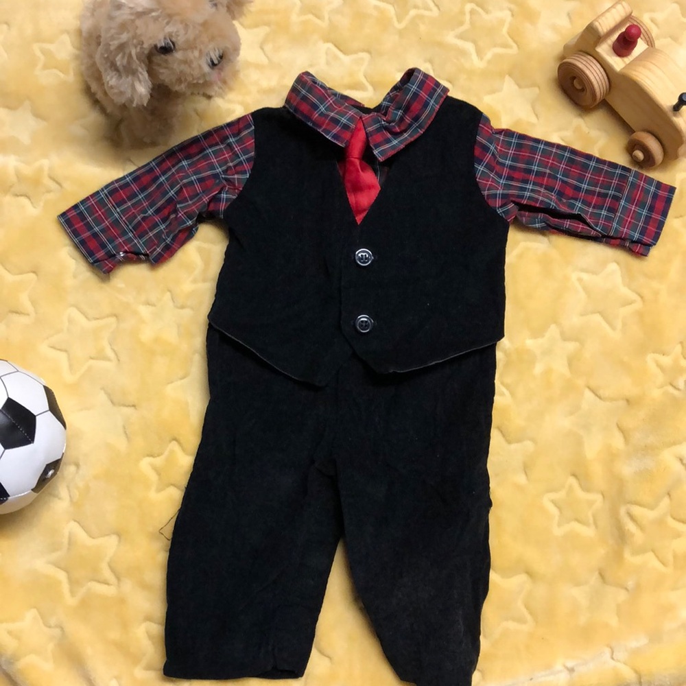 Christmas suit (0-3m)